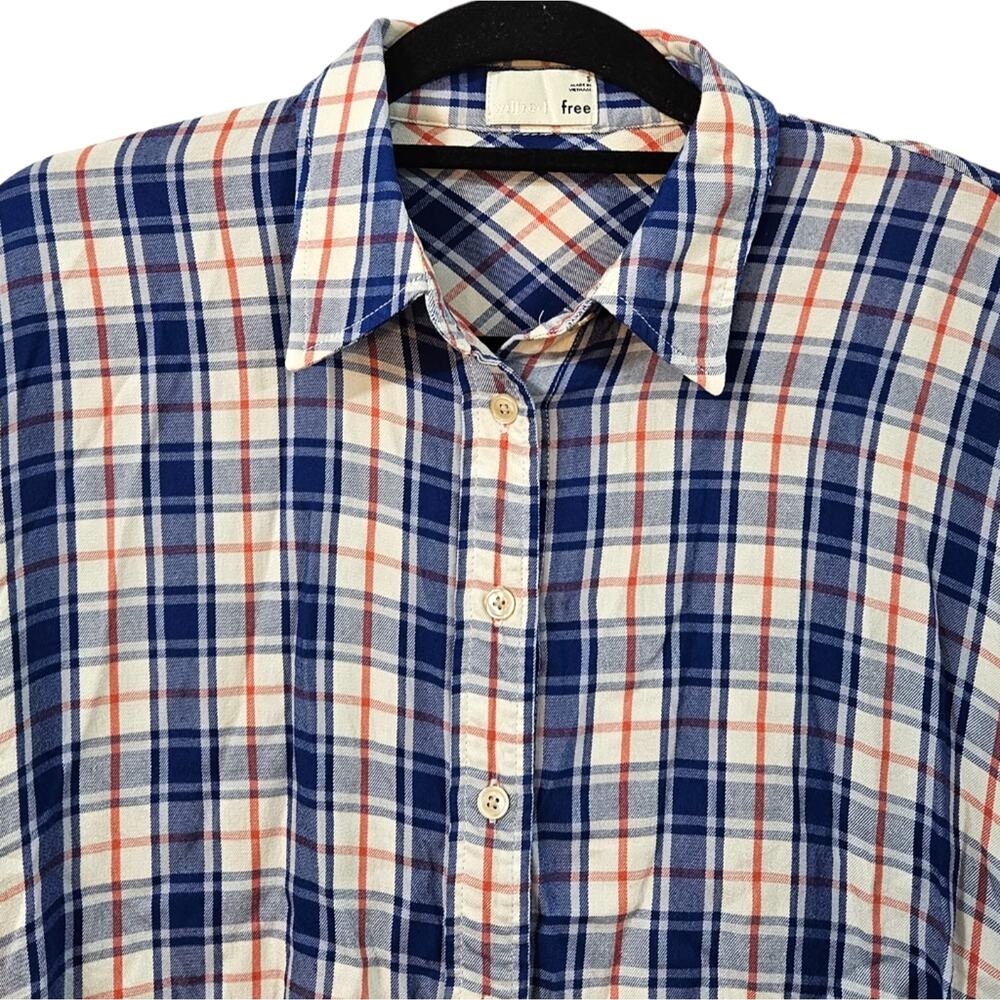 Aritzia Wilfred Free Plaid Button Down Shirt Size S - Picture 2 of 8